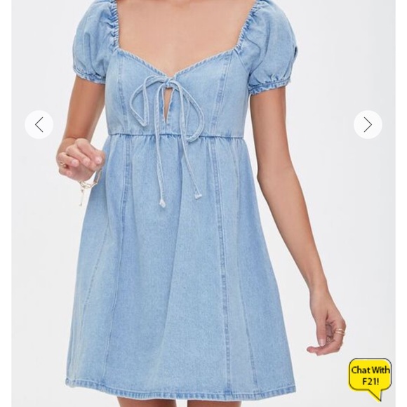 Denim Mini Dress - Picture 2 of 5